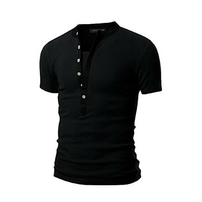 Load image into Gallery viewer, Summer men&#39;s slim fit V-neck short-sleeved T-shirt
