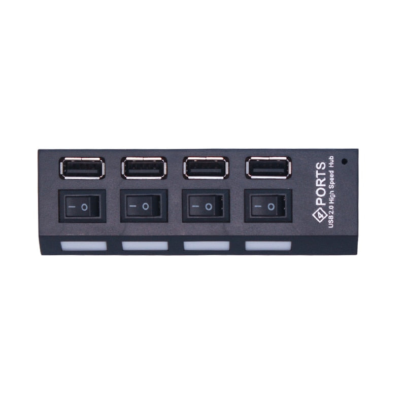 Load image into Gallery viewer, USB 2.0 Hub ،Multi USB Splitter Hub Use Power Adapter 4/7 Port Multiple Expander 2.0
