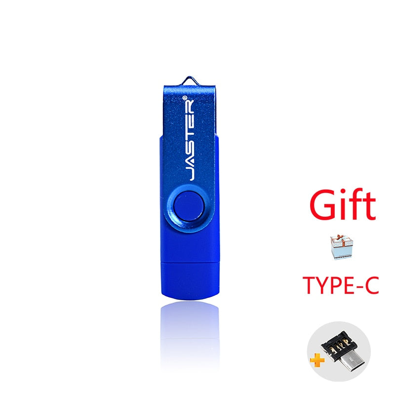 Load image into Gallery viewer, JASTER high speed usb flash You can not connect to it, but to the computer and to the mobile phone Two storage capacity: 2GB_64_GB assorted colors
