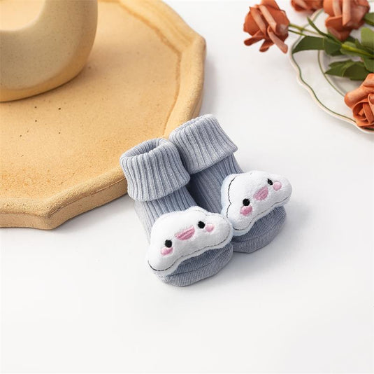 Newborn baby socks. soft cotton anti slip cute animal shapes