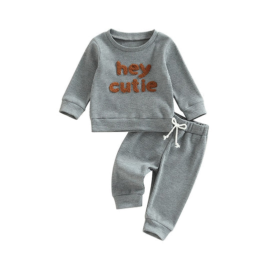 Two-piece children's clothing long sleeves warm for winter Made of wool