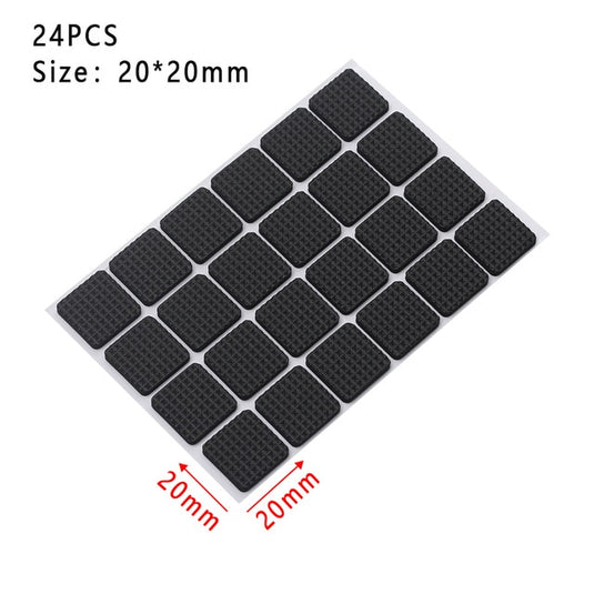 1-24PCS anti slip mat bumper and thickening self pads for chairs, tables, and hardware