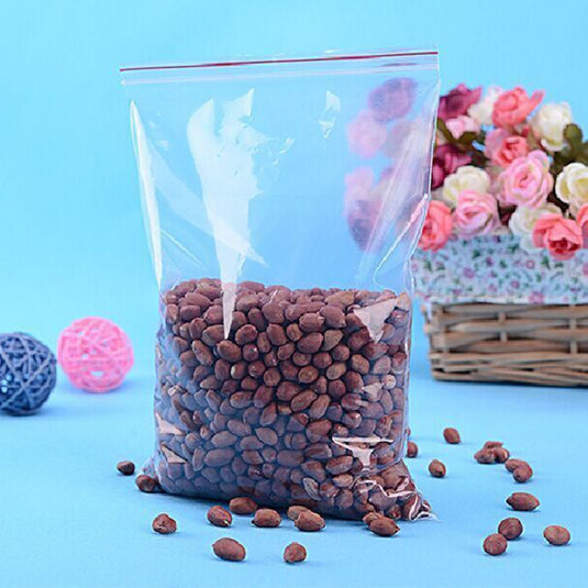 100pcs small resealable plastic bags with lock, the thickness is good
