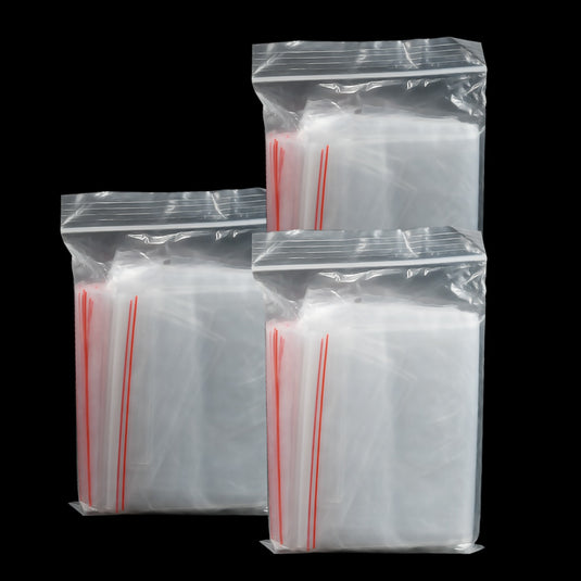 100pcs small resealable plastic bags with lock, the thickness is good