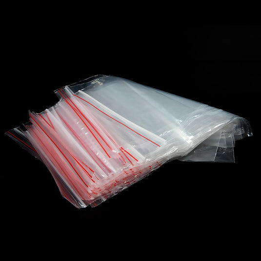 100pcs small resealable plastic bags with lock, the thickness is good