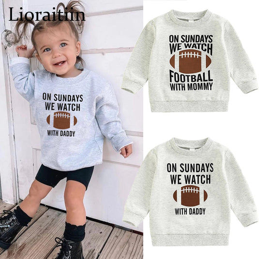 Winter blouse for the baby for the little one cute football drawing For age: 2T_6T
