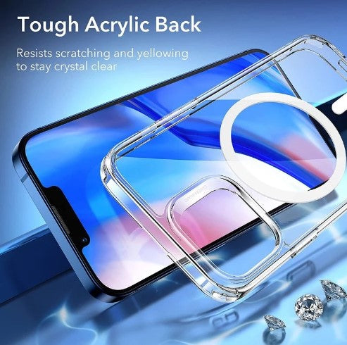 Mobile cover, magnetic wireless charging, for all iPhones