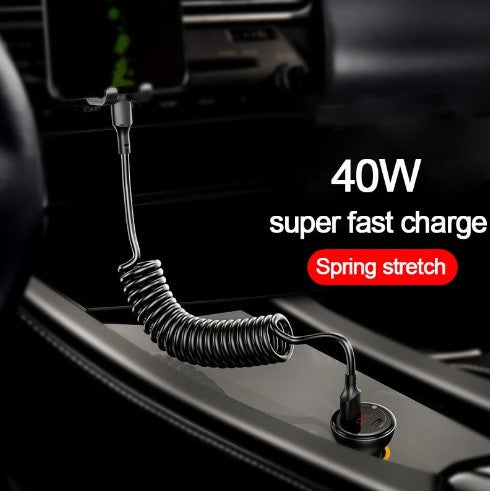 Load image into Gallery viewer, 40W 5A USB Type C Micro USB Data Cable Fast Charging Android Phone USB for Cars
