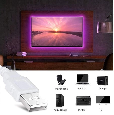 Load image into Gallery viewer, led strip light RGB, bluetooth remote control, home decoration, Length: 5m_10m
