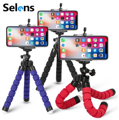 Load image into Gallery viewer, Flexible tripod for phones, mini holder for phones  available in 4_colors
