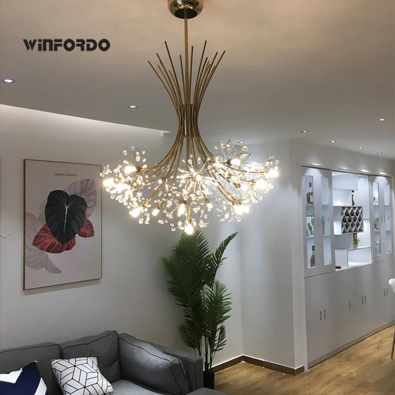 Load image into Gallery viewer, Luxurious chandelier for your home from crystal Latest shapes 2022 Two colors black and white

