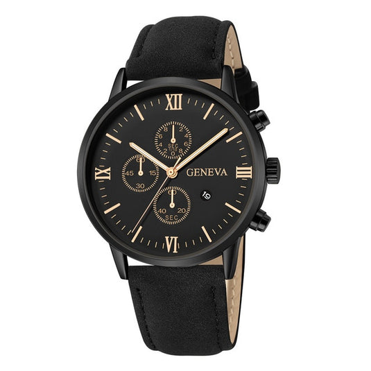 Men's watches 2022 for all times, from Calendar Quartz Watch Company leather bracelet