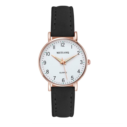 2022 new watch for women Leather strap, glow-in-the-dark hands, some with a ring