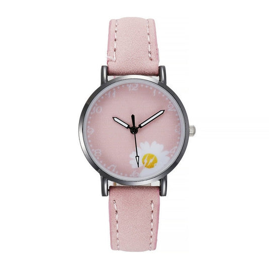 2022 new watch for women Leather strap, glow-in-the-dark hands, some with a ring