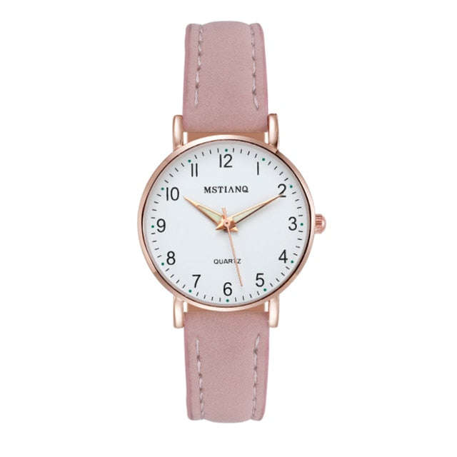 Load image into Gallery viewer, 2022 new watch for women Leather strap, glow-in-the-dark hands, some with a ring
