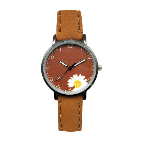 2022 new watch for women Leather strap, glow-in-the-dark hands, some with a ring
