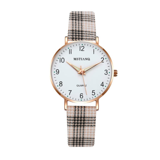 2022 new watch for women Leather strap, glow-in-the-dark hands, some with a ring