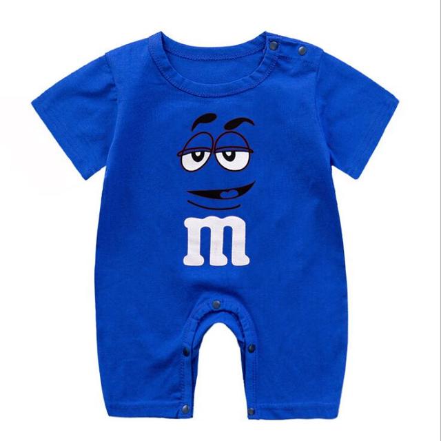 Load image into Gallery viewer, Baby summer clothes, short, one piece, cute picture, all colors
