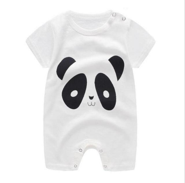Load image into Gallery viewer, Baby summer clothes, short, one piece, cute picture, all colors
