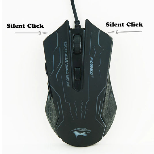 computer mouse gaming mouse rgb colors Wired, six buttons