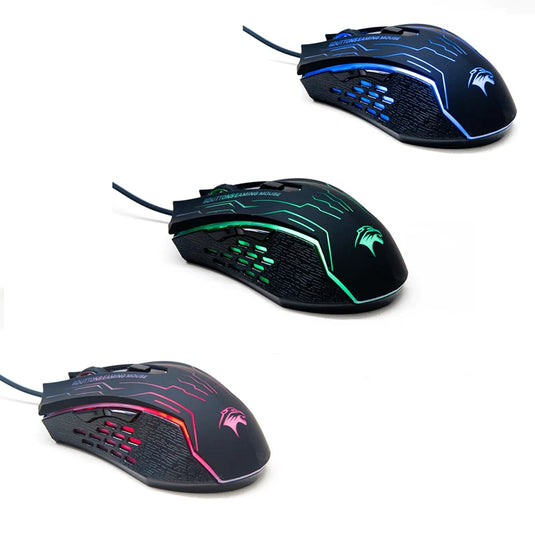 computer mouse gaming mouse rgb colors Wired, six buttons