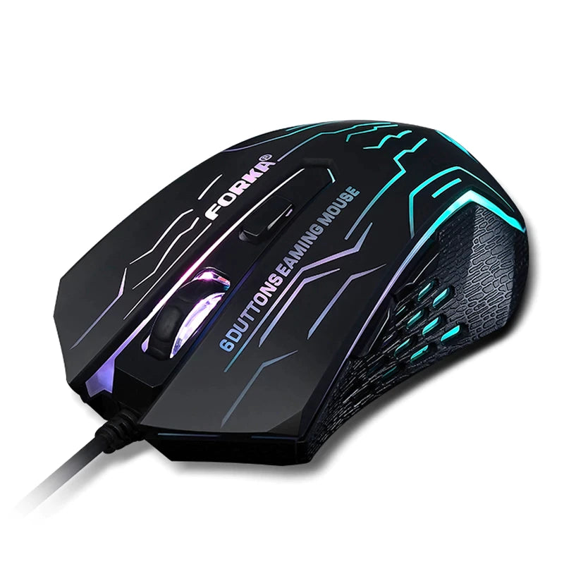 Load image into Gallery viewer, computer mouse gaming mouse rgb colors Wired, six buttons
