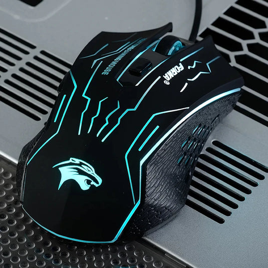 computer mouse gaming mouse rgb colors Wired, six buttons