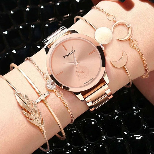 Luxury Women's Quartz Watch With matching accessories for the watch 6_colors