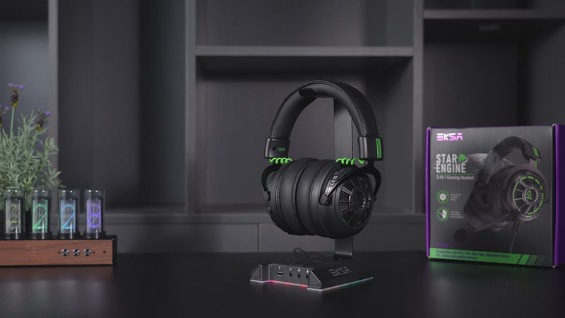 Load and play video in Gallery viewer, Without a price, one of the best gaming headphones Exa Isolated from external sound 3D to live the life of your game
