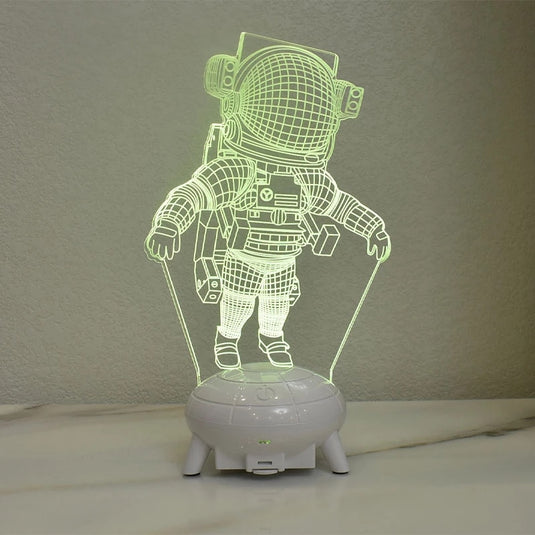 RGB luminous night lamp The possibility of remote control In the form of a spaceship 5_colors