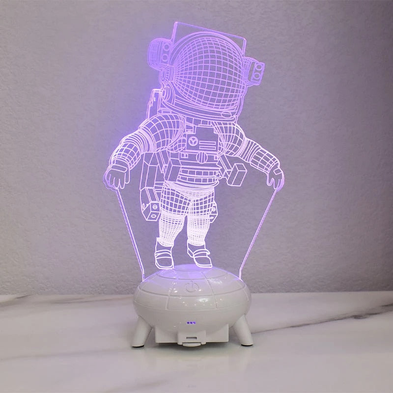 Load image into Gallery viewer, RGB luminous night lamp The possibility of remote control In the form of a spaceship 5_colors
