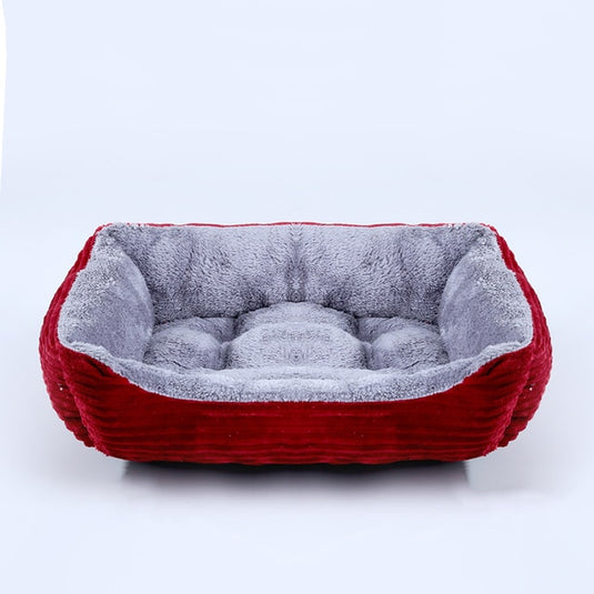 Bed for dogs, cats and pets square shape Various sizes and colors