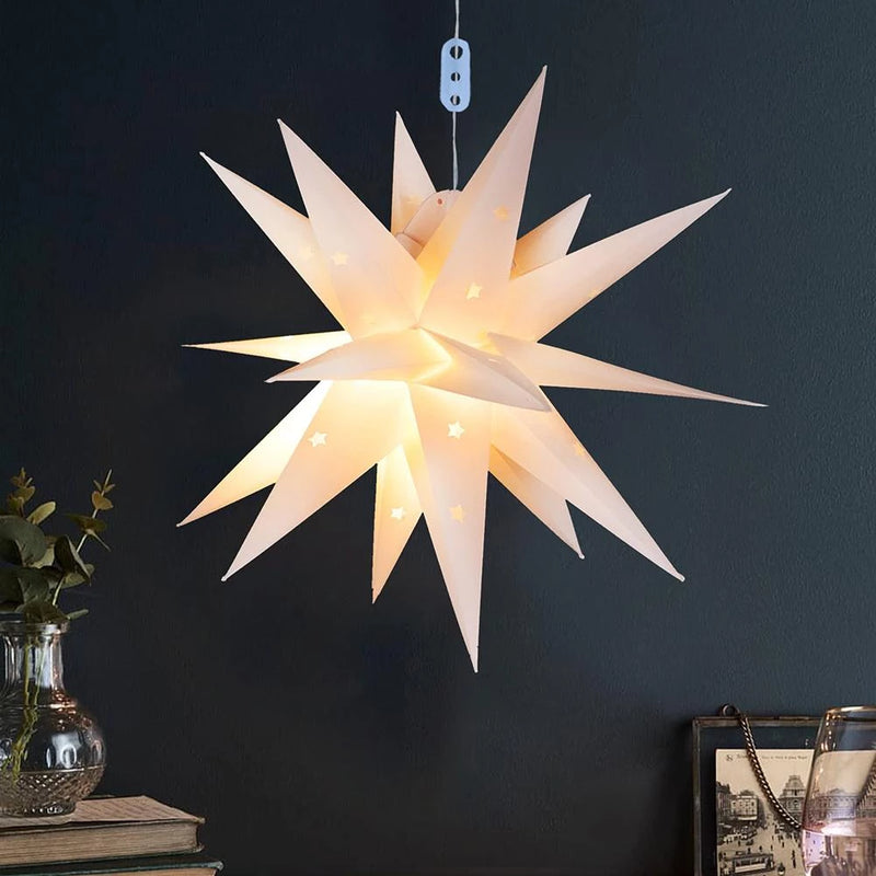 Load image into Gallery viewer, Christmas light bulb in the shape of a star Anti-moisture Can be powered by usb or battery Measurements: 35_45cm

