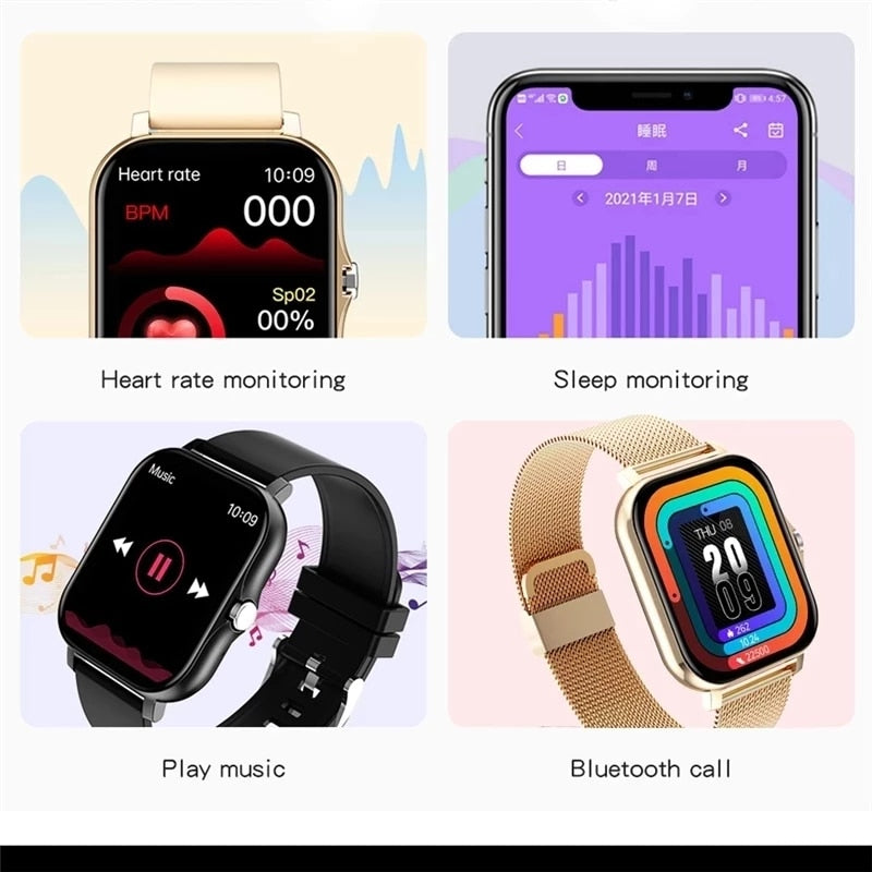 Load image into Gallery viewer, 2022 Women's smart watch, beautiful and elegant Bluetooth connection with IOS and ANDROID mobiles
