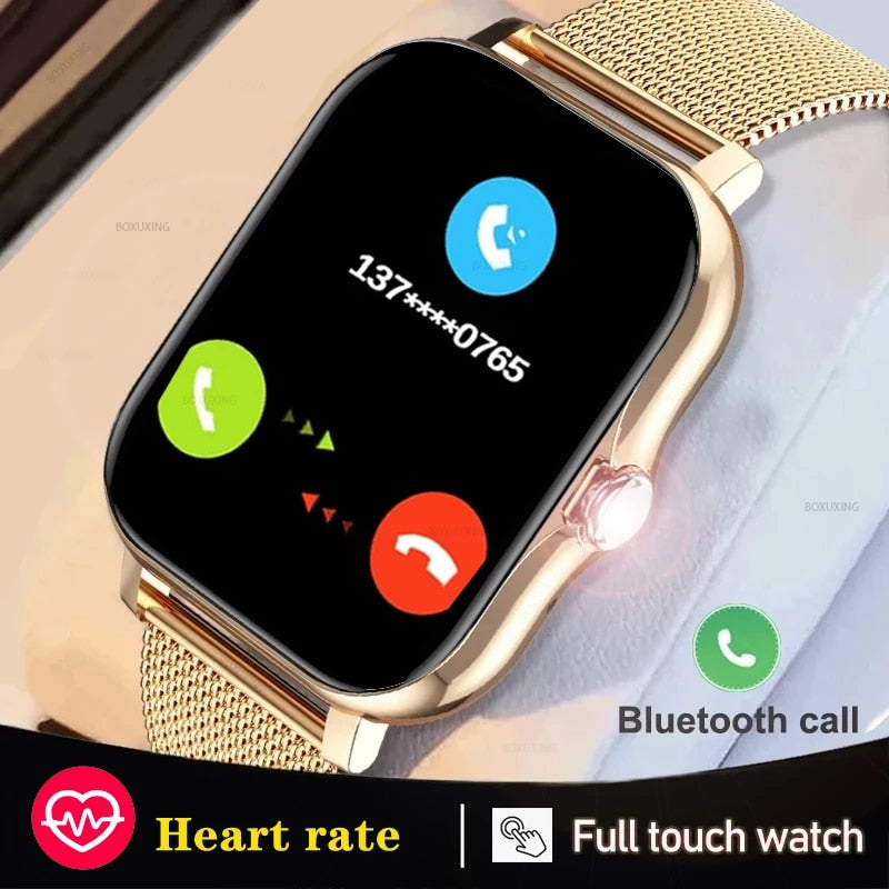 Load image into Gallery viewer, 2022 Women's smart watch, beautiful and elegant Bluetooth connection with IOS and ANDROID mobiles
