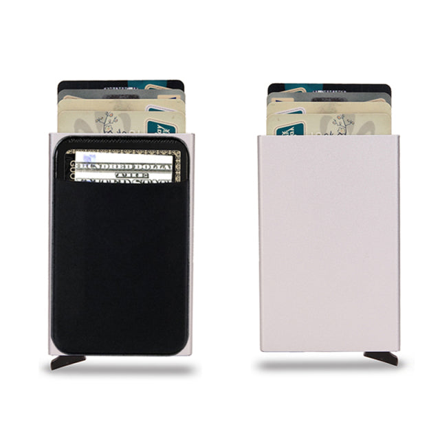 Load image into Gallery viewer, smart wallet Fits all your cards made of steel All colors are there
