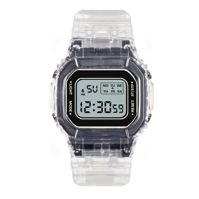 Load image into Gallery viewer, Cute digital women's watch auxiliary hour transparent bracelet 10_colors

