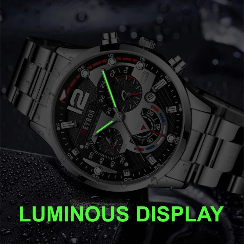 Load image into Gallery viewer, Luxury men's watch, stainless steel spor, luminous 12_color
