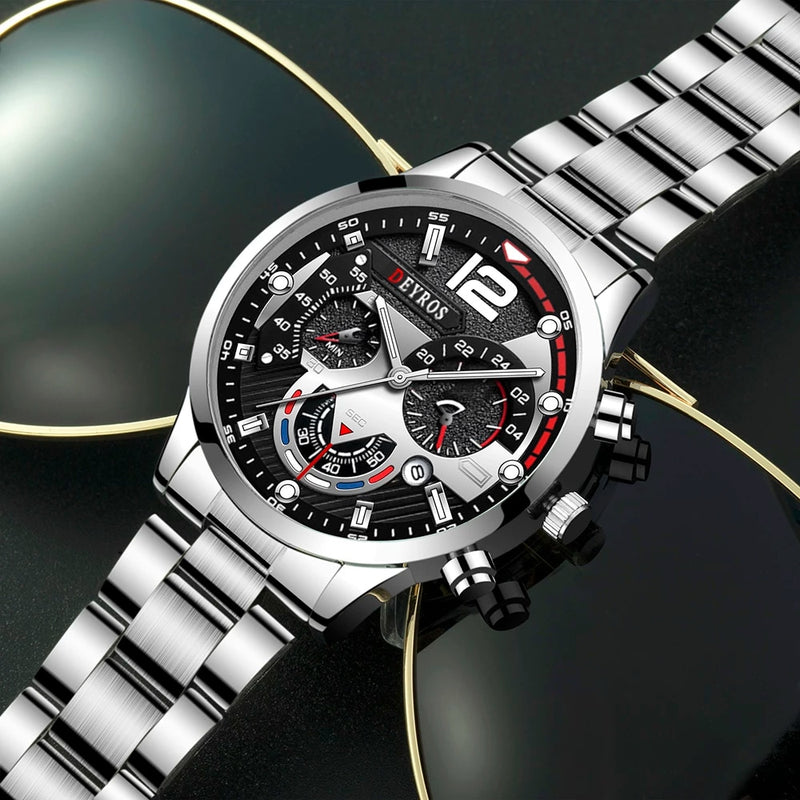 Load image into Gallery viewer, Luxury men's watch, stainless steel spor, luminous 12_color
