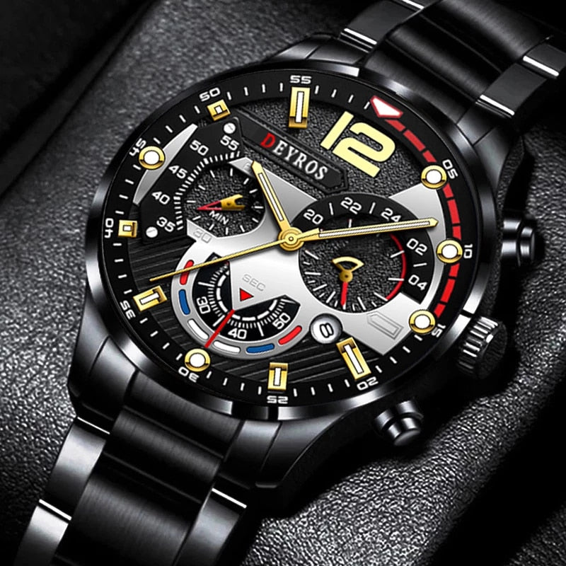 Load image into Gallery viewer, Luxury men's watch, stainless steel spor, luminous 12_color
