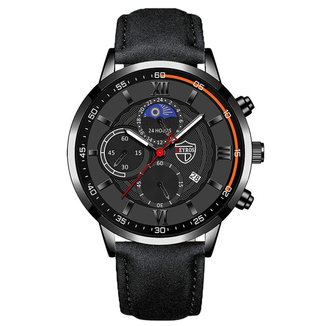 Load image into Gallery viewer, Luxury men's watches, sports, leather Sora 12_colors
