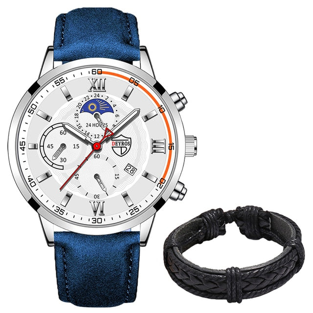 Load image into Gallery viewer, Luxury men's watches, sports, leather Sora 12_colors
