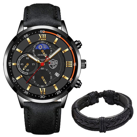 Luxury men's watches, sports, leather Sora 12_colors