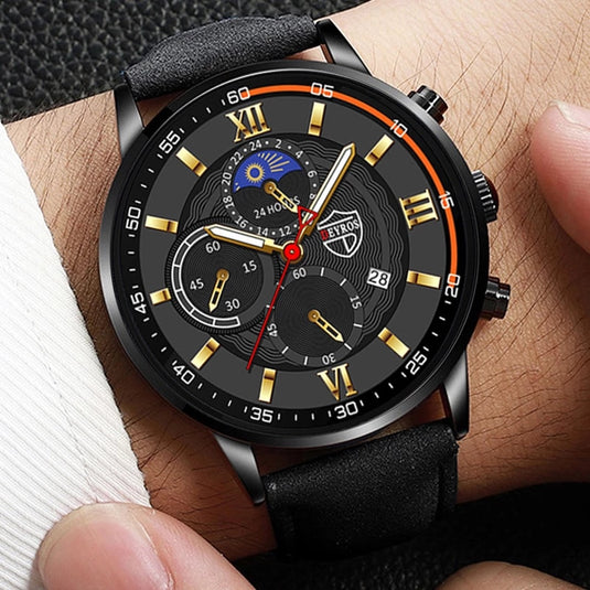 Luxury men's watches, sports, leather Sora 12_colors