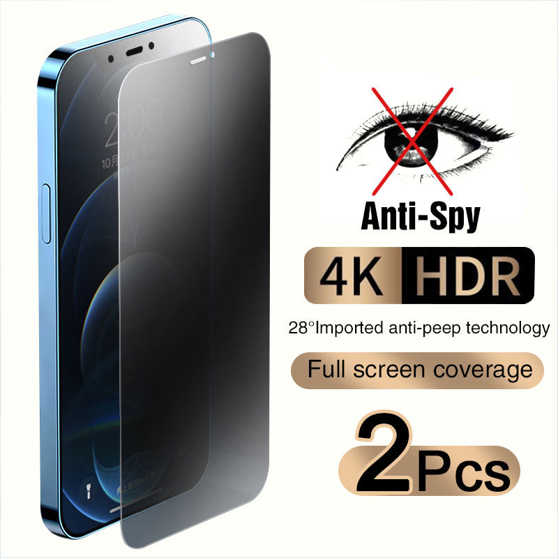 Load image into Gallery viewer, Full cover anti-spy screen protector, privacy and tempered glass  available for all IPhones
