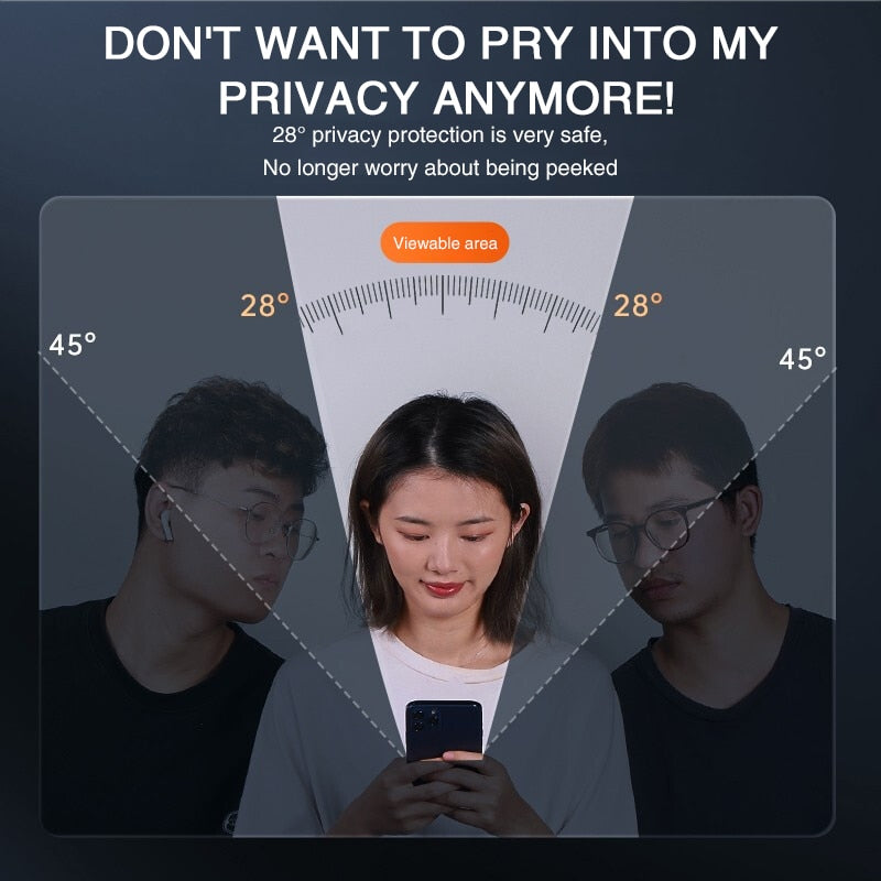 Load image into Gallery viewer, Full cover anti-spy screen protector, privacy and tempered glass  available for all IPhones
