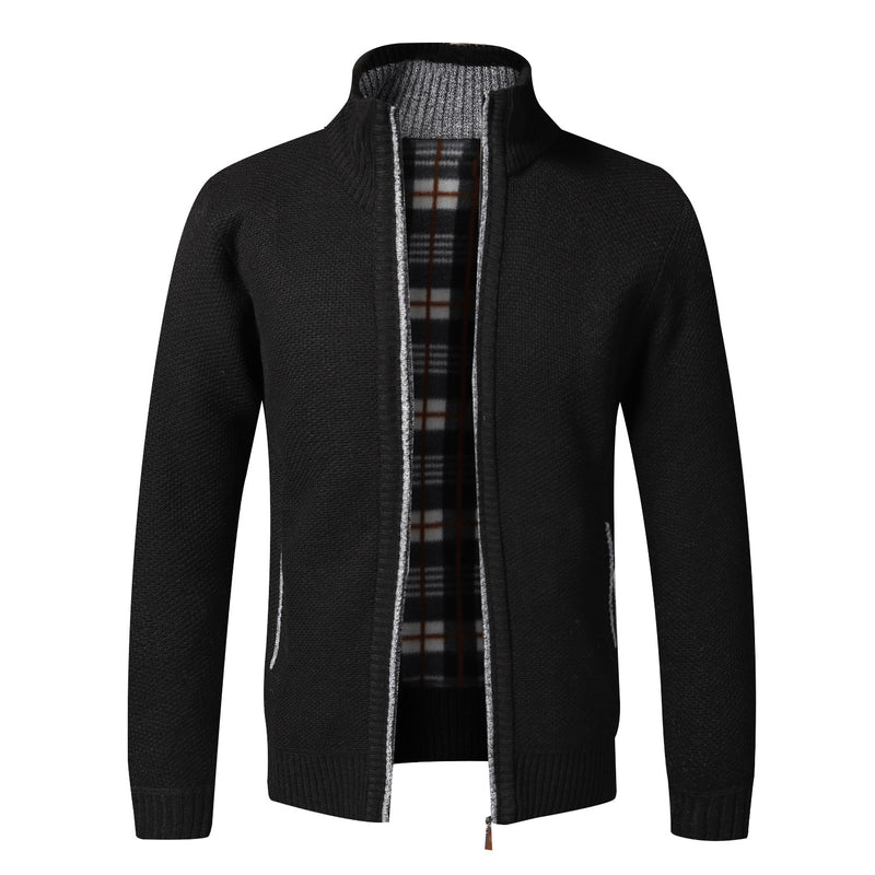 Load image into Gallery viewer, Men's elegant winter jacket, fleece, zipper, 8_colors
