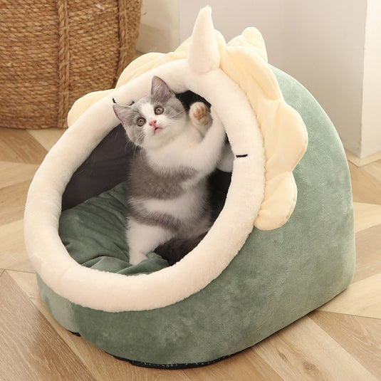 Tent bed For cats and small dogs comfortable pillow Warms your pet in the winter