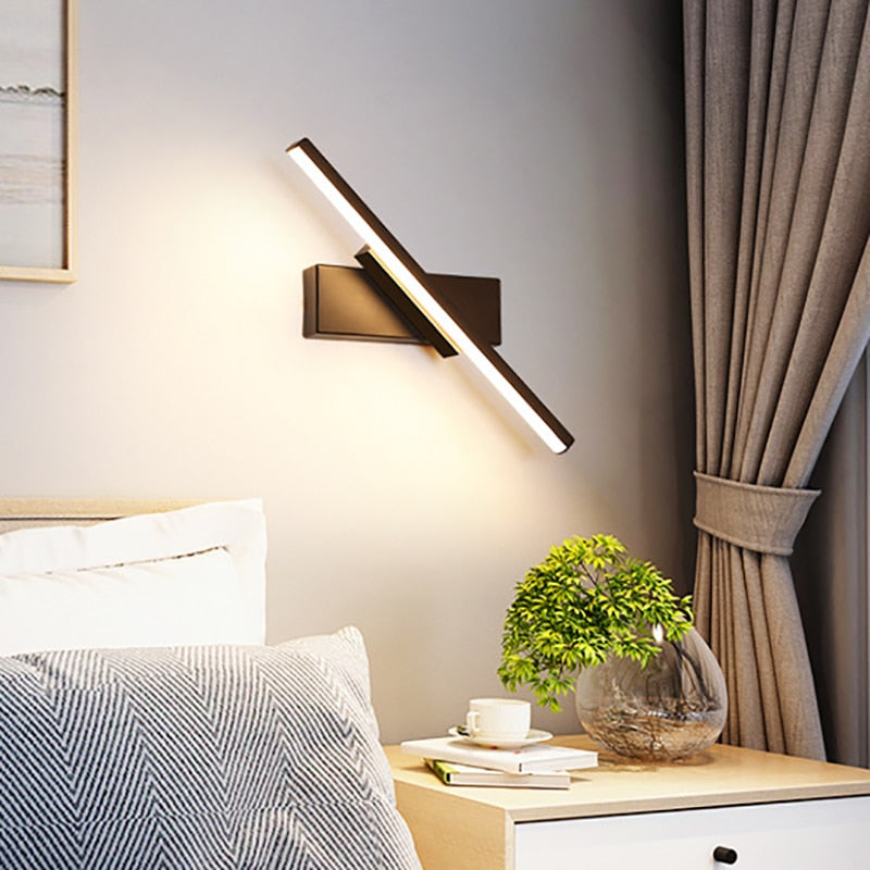 Load image into Gallery viewer, Modern lamp, for the bedroom, rotatable 330 degrees, suitable for room decor, black and white colors
