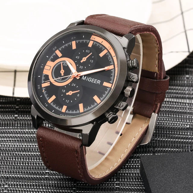Load image into Gallery viewer, 2022 elegant and high quality turquoise leather 3 piece bracelet watch
